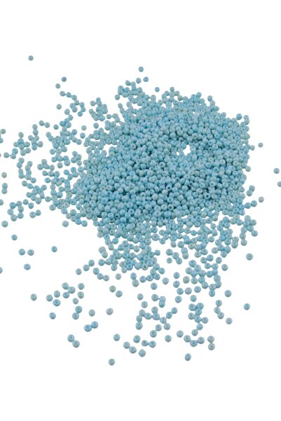 Serhat Aksesuar ve El İşçilik 08 خرز رملي أزرق ثلجي باستيل 3 مم (100 جرام 600...