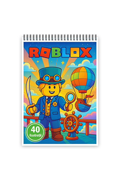 Legendary Gifts Carte de colorat, 40 de ilustratii Roblox, 106 pagini, A4