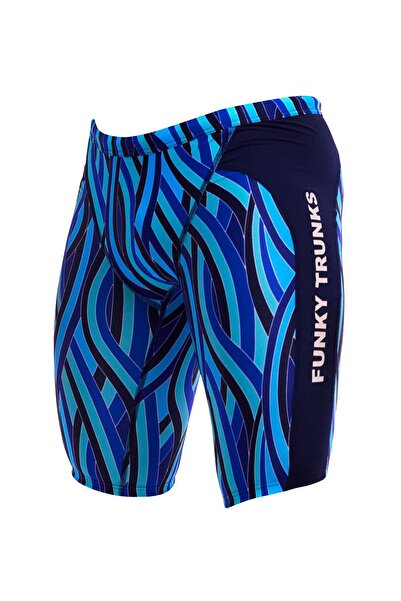 Funky Trunks Men's Jammer Swim Trunks - Snork City (Men's Knee-Length Swimwear)
