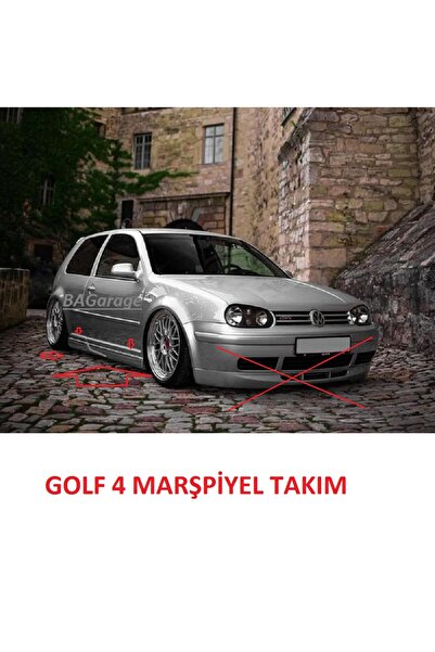 Bodykitartgarage GOLF 4-BORA MARŞPİYEL TAKIM(BOYASIZ)FİBERGLASS