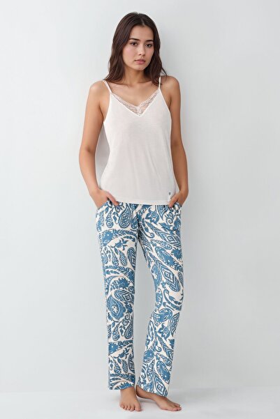 Pierre Cardin Women's Modal Cotton White Robe Pajama Set with Socks Gift Qp9K0R7K7R