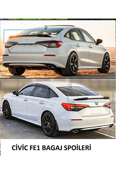 Bodykitartgarage CİVİC FE1 RS SPOİLER(BOYASIZ)FİBERGLASS