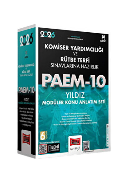Yargı Yayınları 2026 PAEM Komiser Yardımcılığı ve Rütbe Terfi Sınavlarına Hazırlık Yıldız Modüler Konu Anlatım Seti