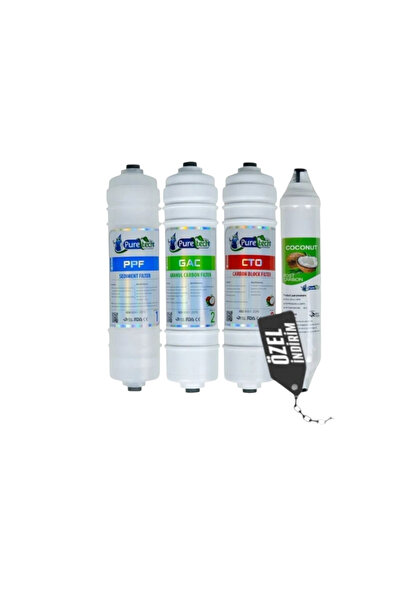 puretech Su arıtma filtresi 4LÜ filtre (NSF FDA) ONAYLI.