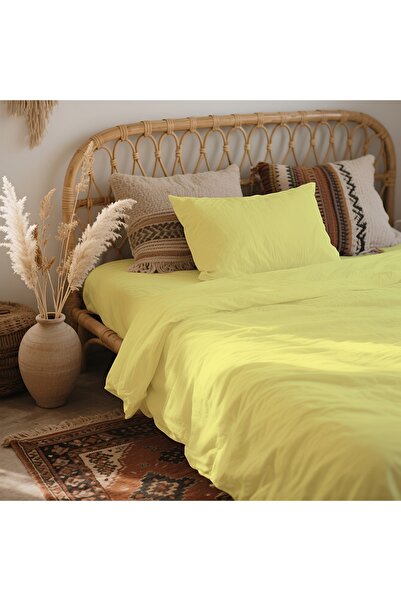 kesenegore 3-Piece Elastic Fitted Sheet Ranforce Cotton Fabric Single Duvet Cover Set