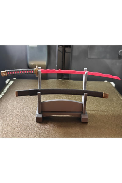 Titrek Toys Rivers of Blood 18cm Katana Replika + Kın + Stand | Elden Ring Koleksiyon Katana