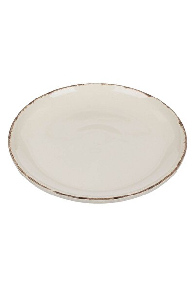 Vervo.ro pentru minți curioase Set of 4 ceramic fruit plates, Beige Nordic Style, diameter 19 cm