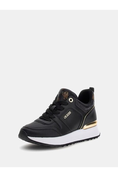 Guess حذاء رياضي نسائي من Sneaker Kaddy مع تفاصيل الشعار FL8DDYELE12