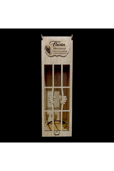 OEM Personalized whiskey box with standard message, personalized gift with name, 35x10cm