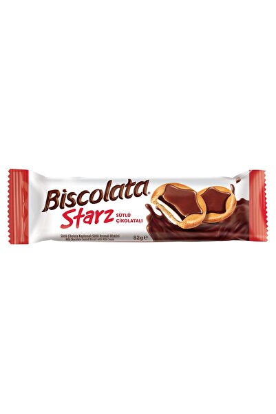 Şölen BİSCOLATA STARZ SÜTLÜ ÇİKOLATALI BİSKÜVİ 82G 5Lİ