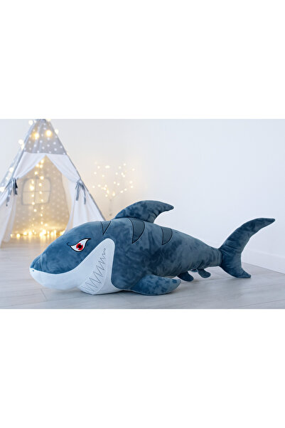 sfs elektrik peluş köpekbalığı 150cm büyük boy uyku oyun arkadaşı DEV PELUŞ