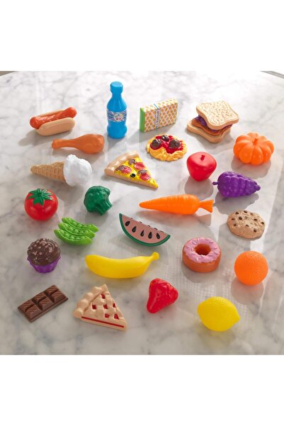 KIDKRAFT 30Pc Pretend Play Food Set Playset