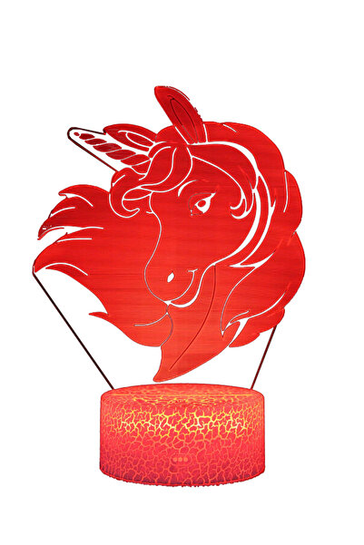 THK Night Light for Children, Horse, THK, 3D, 7 Colors, USB Power or 3 AA Batteries, Christmas, Gift