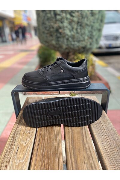 Pierre Cardin Erkek Hakiki Deri Casual Günlük Ayakkabı 90117 Siyah Cilt