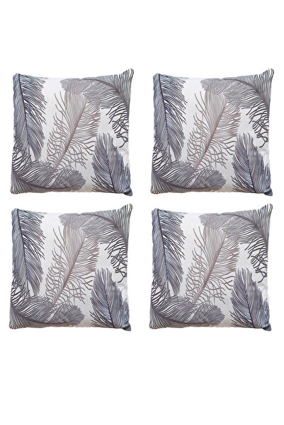 Bumedo Modern Style Digital Printed Set of 4 Decorative Throw Pillow Covers – Stylish and Colorful Designs