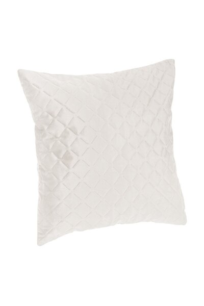 OEM Decorative Winter Pillowcase Ecru Velvet with Diamond Pattern 45x43cm
