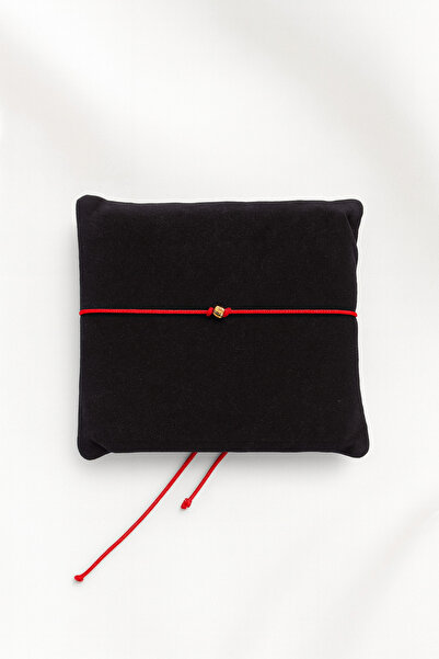 Femenino Altın Kaplama Dorika Boncuk Detaylı İp Halhal – Kararma Yapmaz