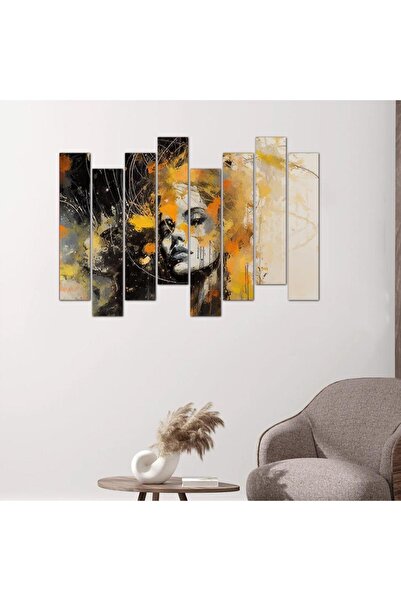 Generic Wall panel of a woman - 24161 - divided into eight pieces