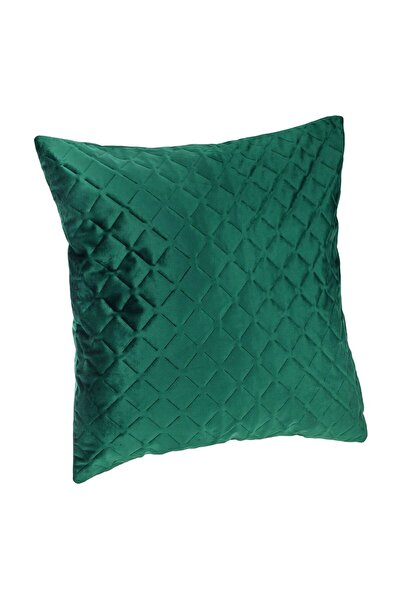OEM Winter Decorative Pillowcase Green Velvet with Diamond Pattern 45x43cm
