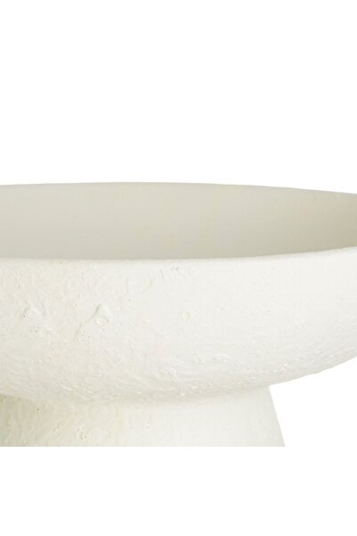 OEM Ecru Decorative Bowl with Dolomite Leg Ø26x11.5cm