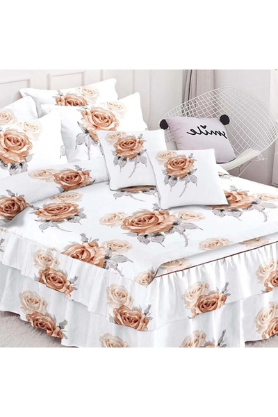 OEM Pigeon 6-Piece Ruffled Bed Linen (Fine)