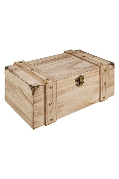 OEM Decorative Chest Made of Natural Wood 26x16.5x11cm