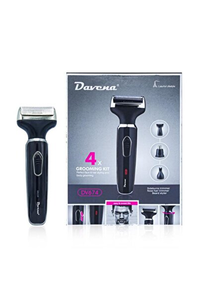 Davena ماكينة حلاقة وتنعيم متعددة الاستخدام - اسود دافينا DV-674 دافينا