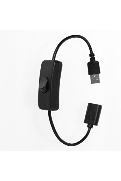 OEM Cablu USB cu Intrerupator Negru 30cm