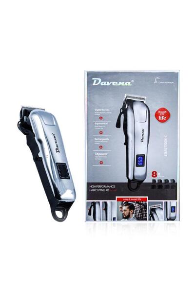 Davena دافينا DV-957 ماكينة حلاقة شعر متعددة الاستخدام مع شاشة عرض رقمية - فضي