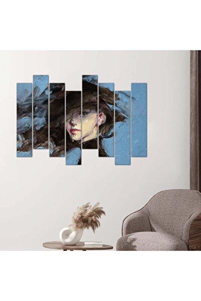 Generic لوحه جداريه رسمة فنية لإمرأة - ٢٤٥٧٧ - مقسمه ثمانية قطع