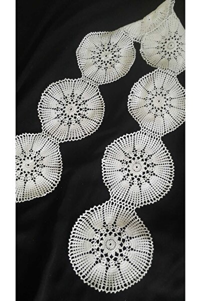 Papatyam Hand Knitted Crochet 1 Piece 120 Cm. 15 cm Long. Hand Embroidered Cotton Thread/Handcrafted Dowry Bag