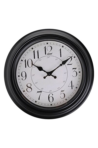 OEM Black Wall Clock with Vintage Pattern Ø30cm