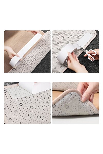 OEM Banda Dublu Adeziva pentru Covoare Alba 10m x 4cm