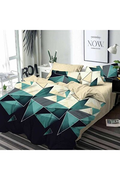 OEM Abstract Petrol Bed Linen 6 Pieces (Finet)
