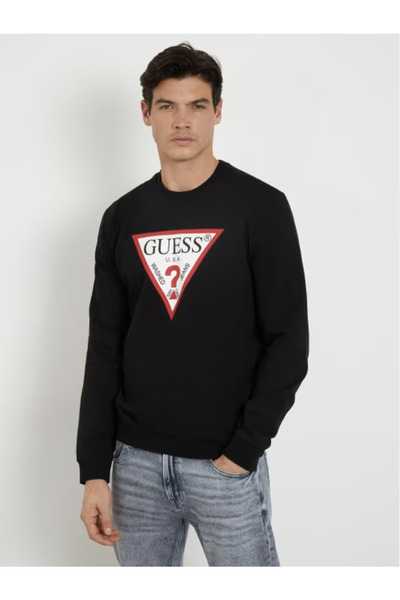 Guess ERKEK AUDLEY CN FLEECE SWEATSHIRT M2YQ37K6ZS1