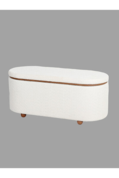 DEC13 Modern oval storage bench 88 cm in different colors