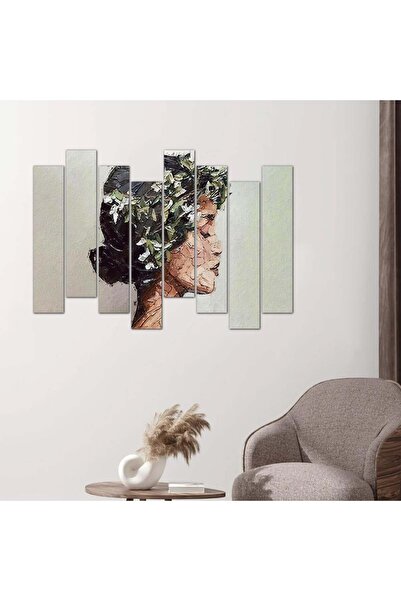 Generic لوحه جداريه رسمة فنية لإمرأة - ٢٤٥٧٤ - مقسمه ثمانية قطع