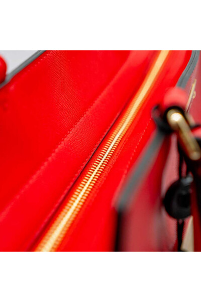 TWINSET - SHOPPER BAG - SAFFIANO RED