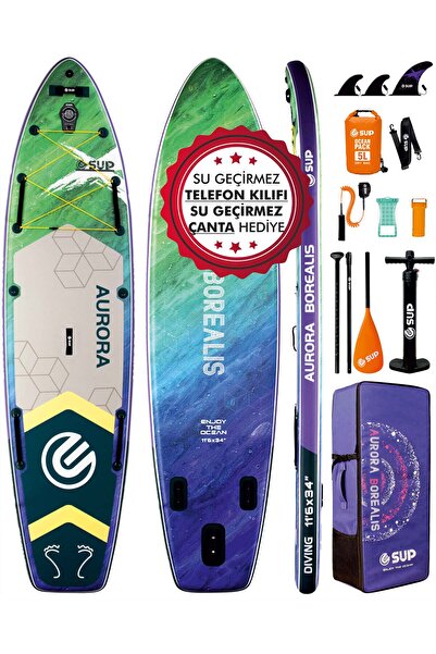 SUPLİMANI 350x86x15 Supboard Paddle Board Şişme Sörf Tahtası Tam Set Sup Board