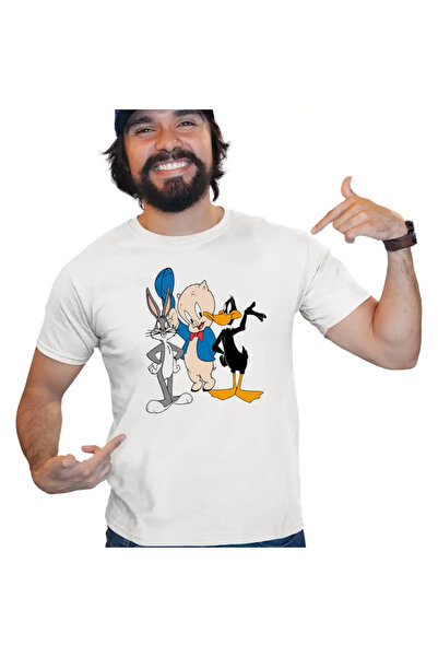OEM Men's T-shirt Daffy Duck Bugs Bunny Porky Pig