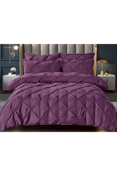 OEM Rynker Purple Bed Linen 6 Pieces (Fine)
