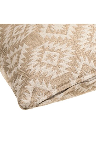 OEM Fata de Perna Decorativa Bej Ecru cu Model Aztec 47x47cm