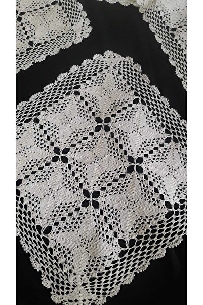 Papatyam Hand Knitted Crochet 1 1 Piece (25*25) Hand Embroidered Cotton Thread/Handcrafted Dowry Lace/Vintage