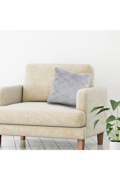 OEM Grey Faux Fur Winter Decorative Pillow Cover 40x40cm