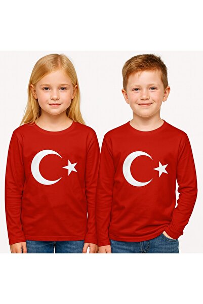 SeaBubbles Ayyıldız Printed Long Sleeve T-Shirt