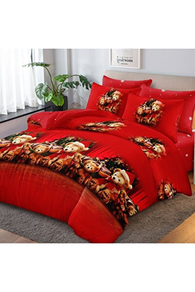 OEM Santa Claus Bed Linen with Elastic 180x200 Noel V59 6 Pieces (Fine)