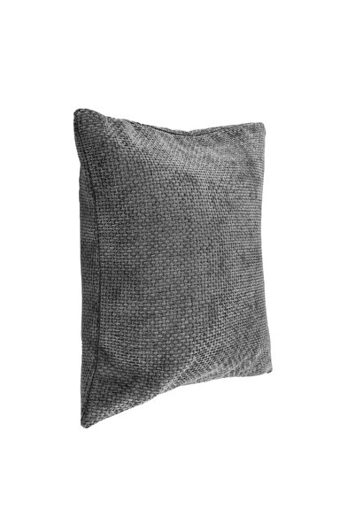 OEM Grey Chenille Winter Decorative Pillowcase with Embossed Braided Pattern 45x45cm