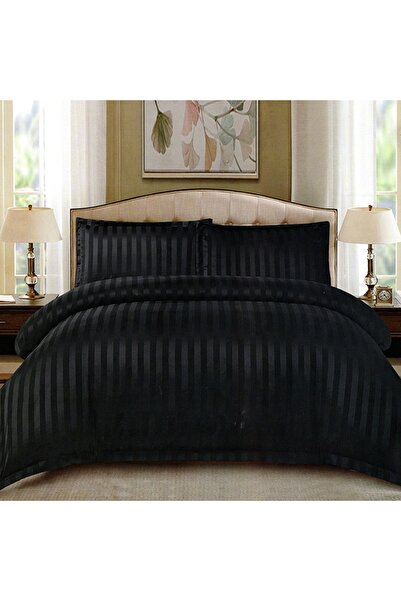 Talis Damask Stripe Black Lingerie 4 Pieces (Fine) TLX