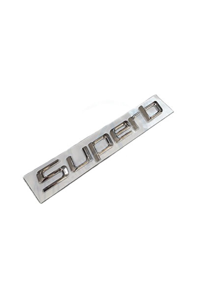 Yan Sanayi حروف كروم فاخرة لصندوق السيارة متوافقة مع سوبرب 2008-2013