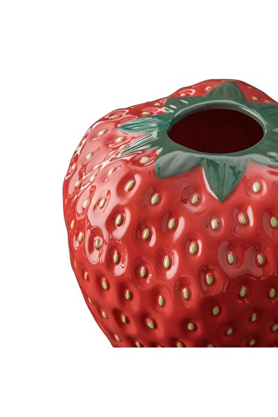 OEM Decorative Ceramic Vase in the Shape of a Strawberry 20x20x21cm